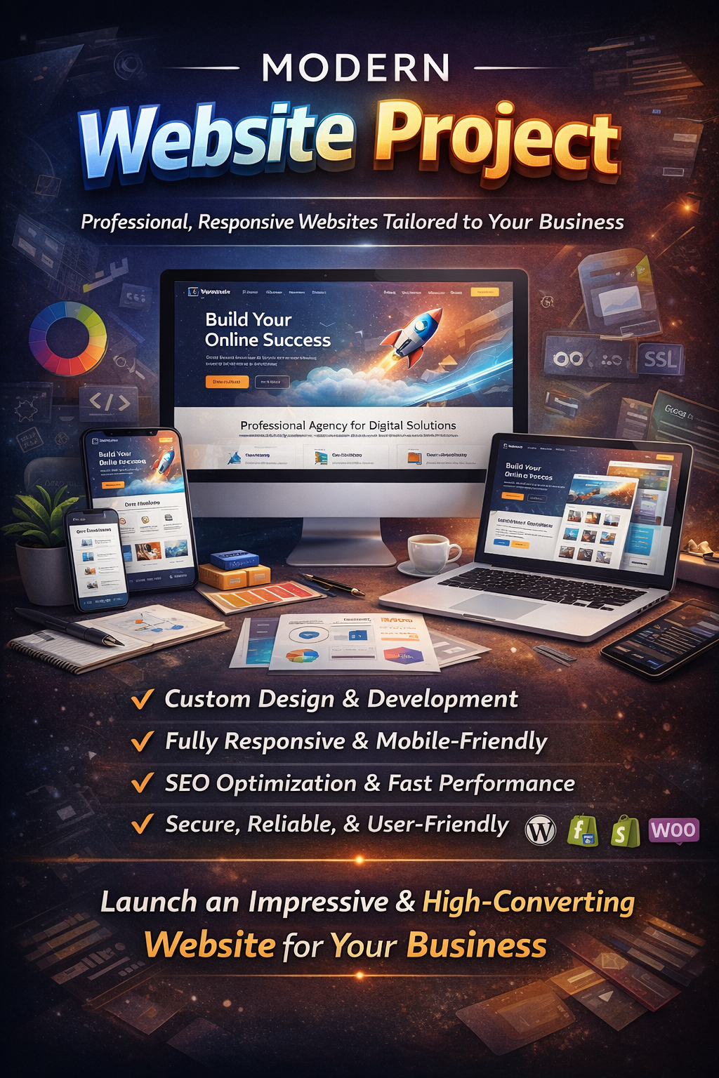 Modern Website Project discription